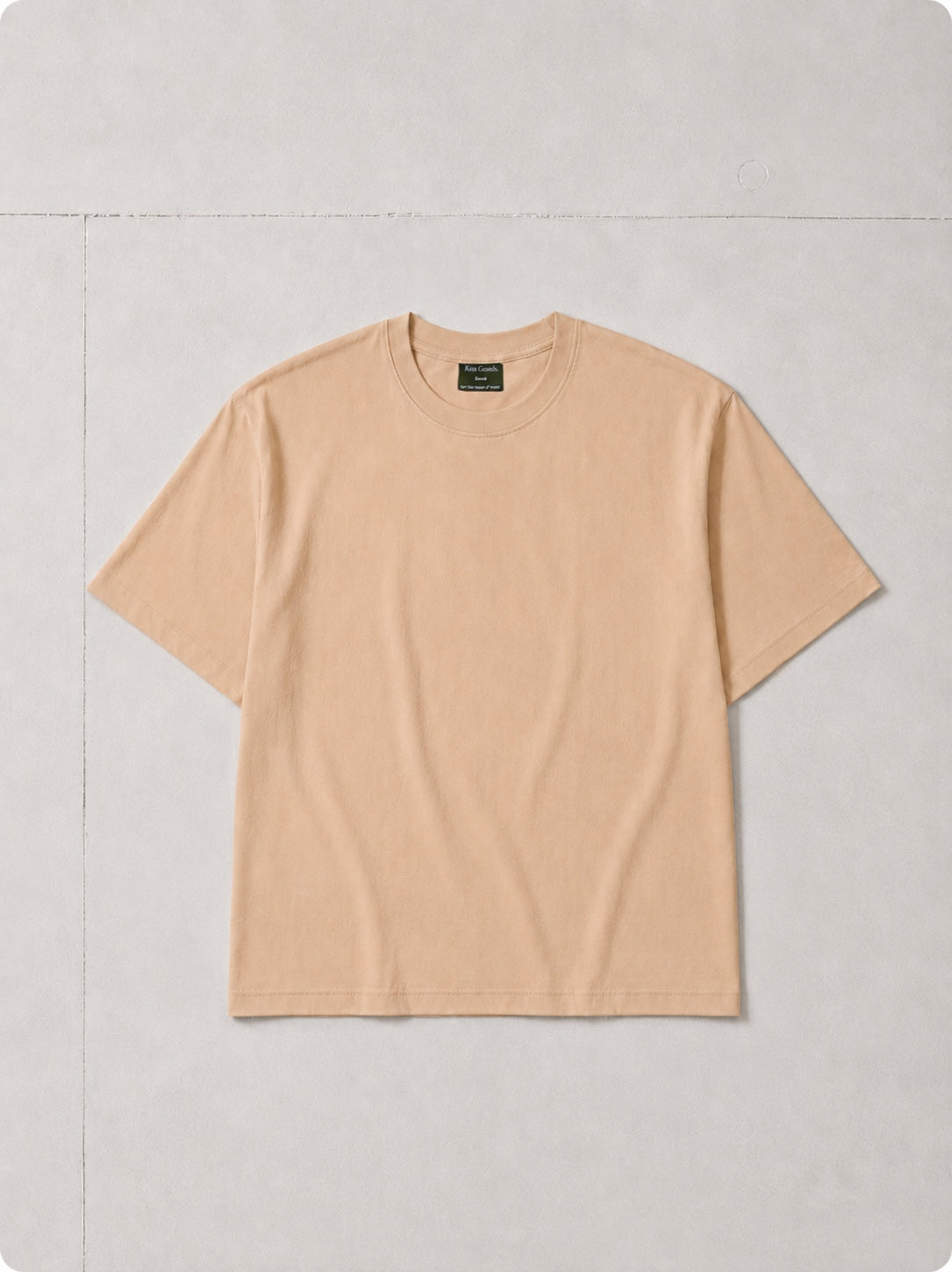 Box Tee - Sand (Hemp)