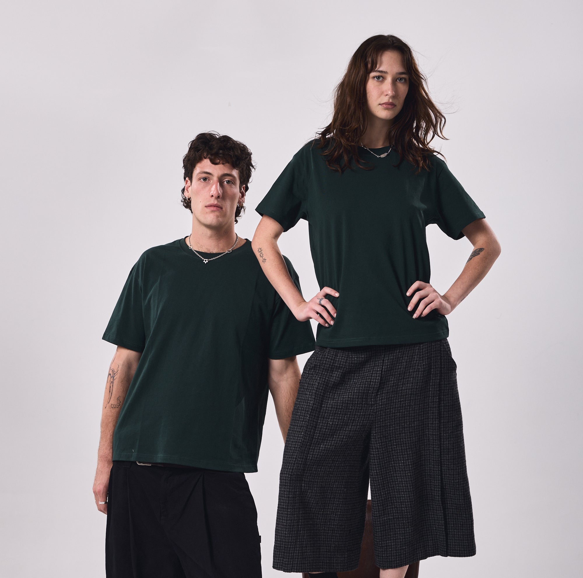 Box Tee - Dark Pine (Hemp)