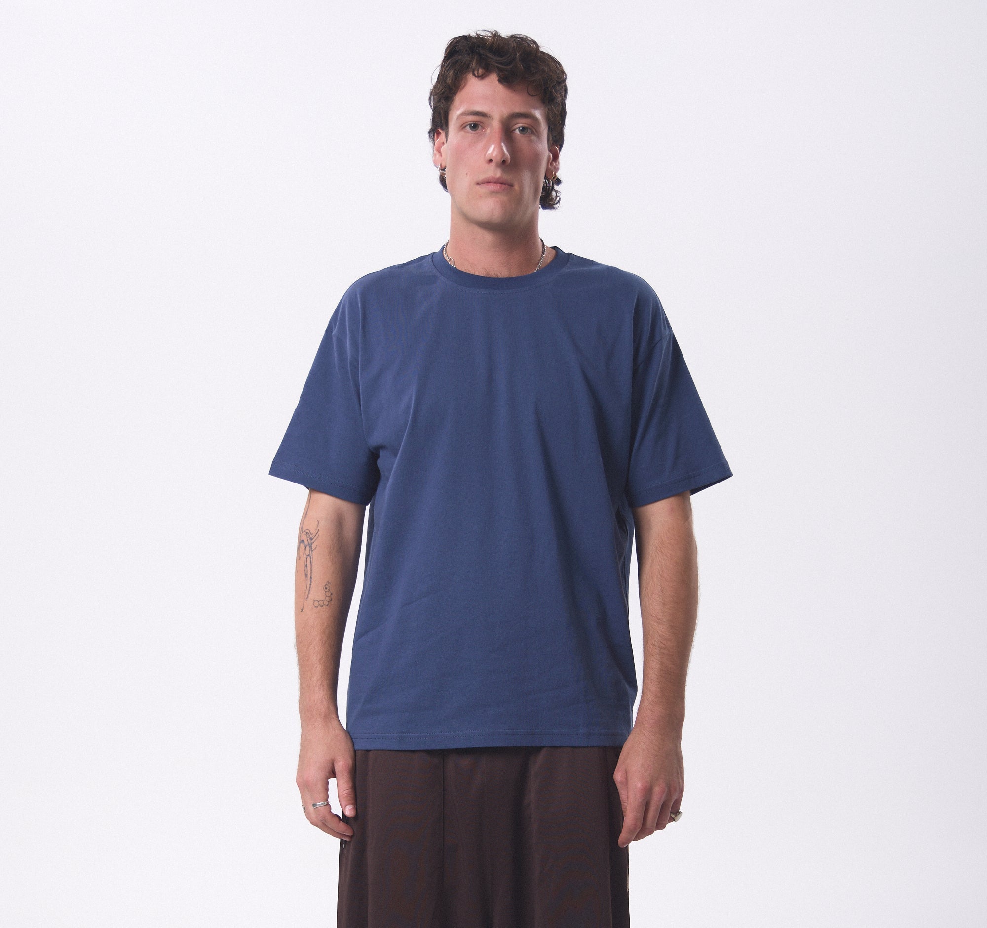 Box Tee - Petrol Blue (Hemp)
