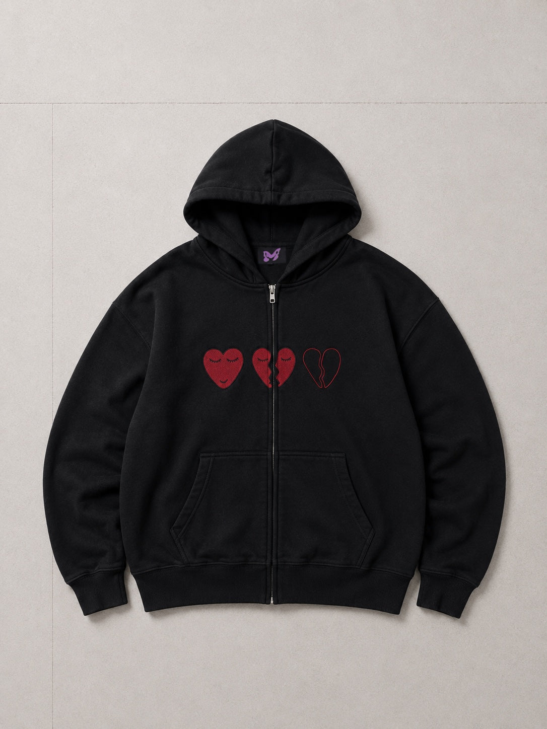 Between Beats Hoodie - Black (Hemp)
