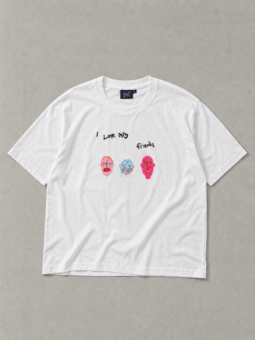I Love My Friends - White (Hemp)