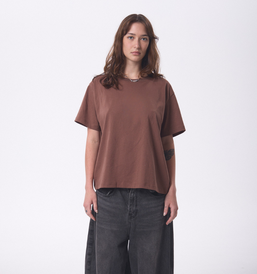 Box Tee - Chocolate (Hemp)